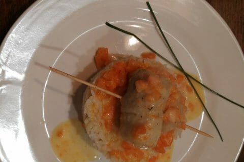 Cliquez pour zoomer ! Filets de sole aux crevettes et champignons Thermomix par vanessamat