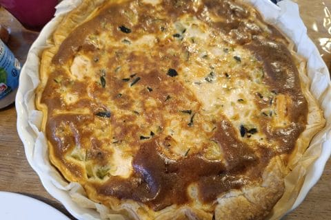 Cliquez pour zoomer ! Quiche saumon et courgettes Thermomix par lilytomamel