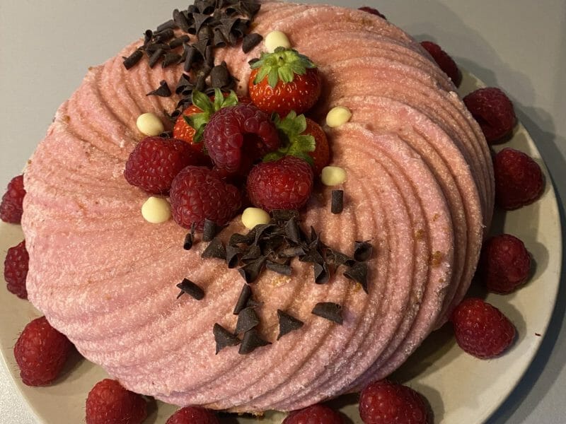 Cliquez pour zoomer ! Bavarois aux fraises Thermomix par flogodo7