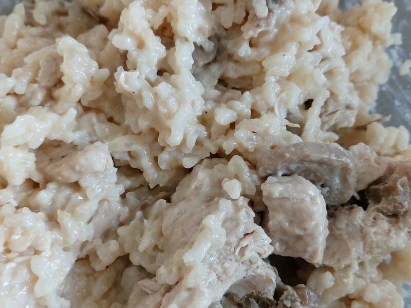 Cliquez pour zoomer ! Risotto poulet et champignons Thermomix par chabbaki