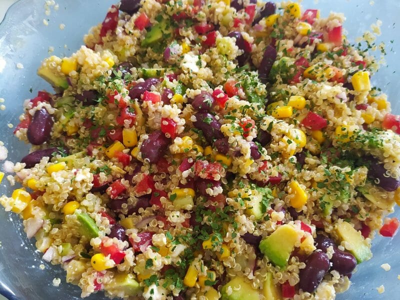 Cliquez pour zoomer ! Salade de quinoa mexicaine Thermomix par lydiabentz