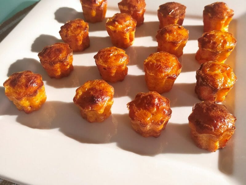 Cliquez pour zoomer ! Mini cannelés chorizo comté Thermomix par lydiabentz