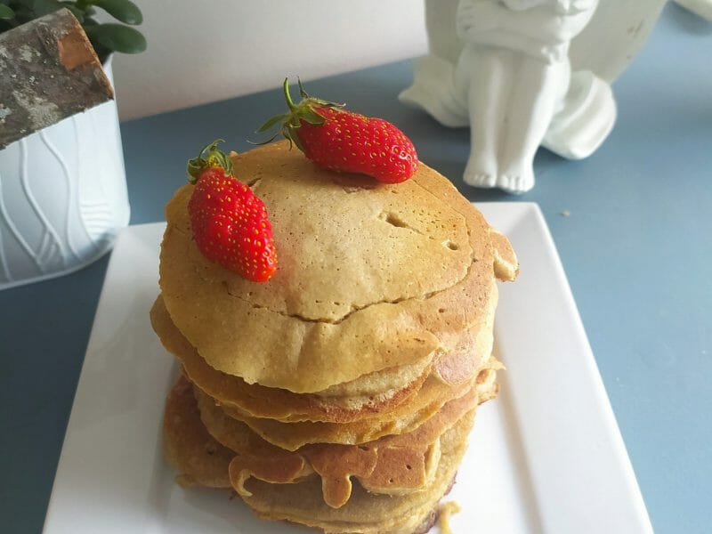 Cliquez pour zoomer ! Pancakes healthy flocons d’avoine et banane Thermomix par lydiabentz
