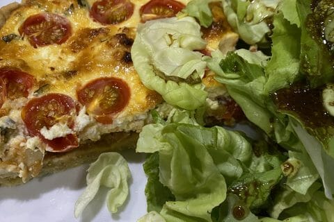 Cliquez pour zoomer ! Quiche poulet et tomates cerises Thermomix par lydie28