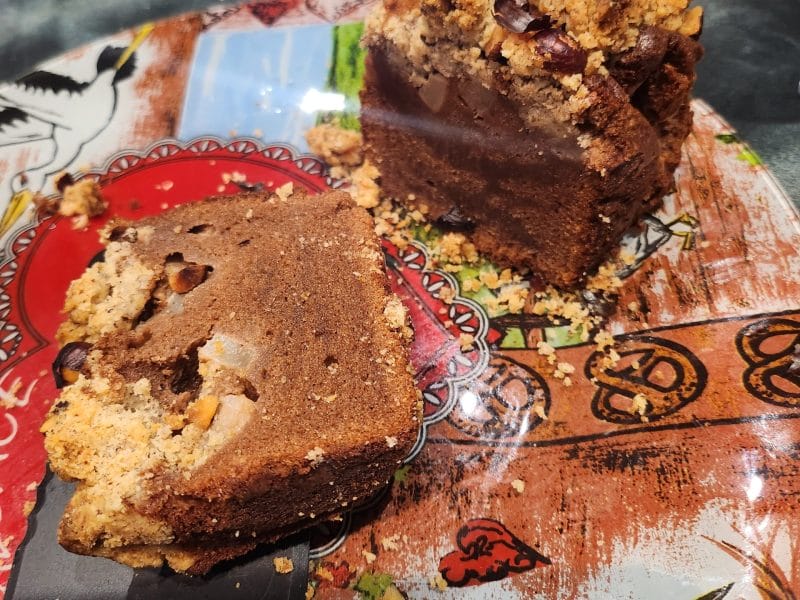 Cliquez pour zoomer ! Crumb cake poires et chocolat Thermomix par audrey59400