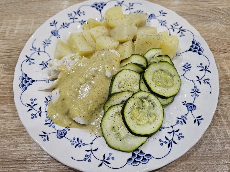 Cliquez pour zoomer ! Filet de cabillaud et sa sauce persillée Thermomix par Aurélie Ronsin