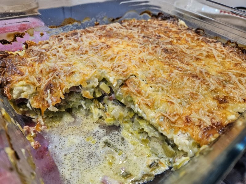 Cliquez pour zoomer ! Gratin de ravioles aux poireaux Thermomix par Aurélie Ronsin