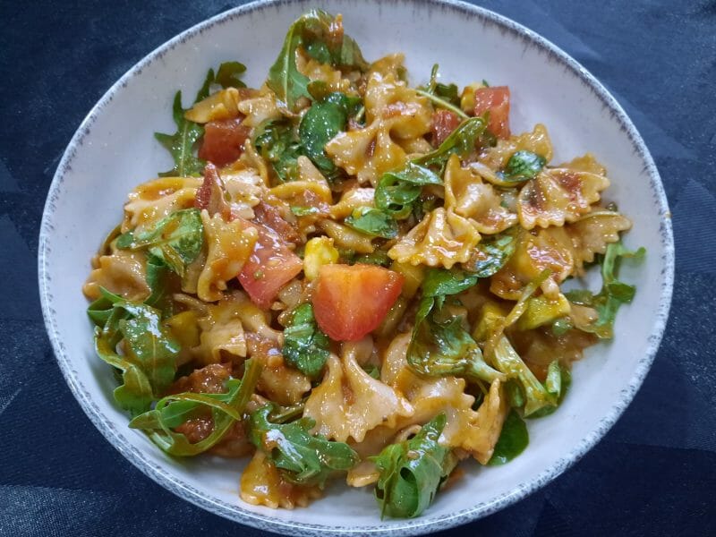 Cliquez pour zoomer ! Salade de pâtes méditerranéenne Thermomix par Aurélie Ronsin