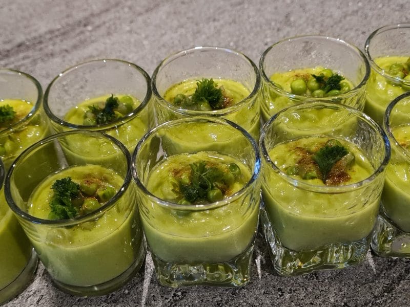 Cliquez pour zoomer ! Crème de petits pois à la mozzarella Thermomix par isa85