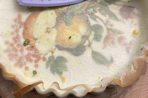 Cliquez pour zoomer ! Tarte épinards, saumon et chèvre Thermomix par juliette_56