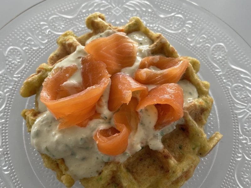 Cliquez pour zoomer ! Galette de légumes et saumon fumé Thermomix par soshadow