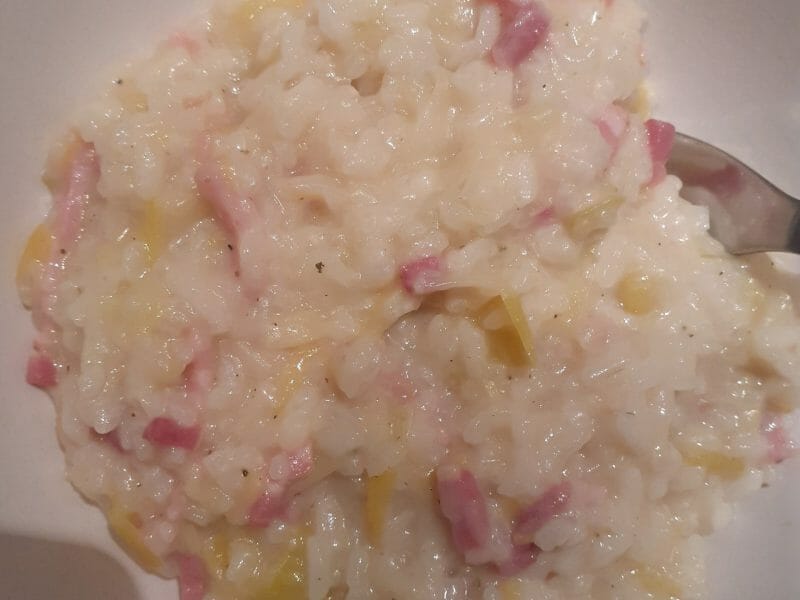 Cliquez pour zoomer ! Risotto poireaux et lardons Thermomix par maiyah57
