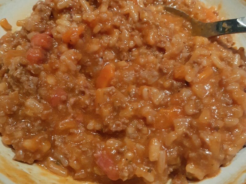 Cliquez pour zoomer ! Risotto à la bolognaise Thermomix par maiyah57