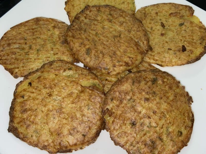 Cliquez pour zoomer ! Galettes de pommes de terre au four Thermomix par margaux02