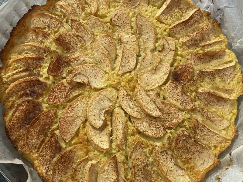 Cliquez pour zoomer ! Tarte aux pommes sans pâte Thermomix par margaux02
