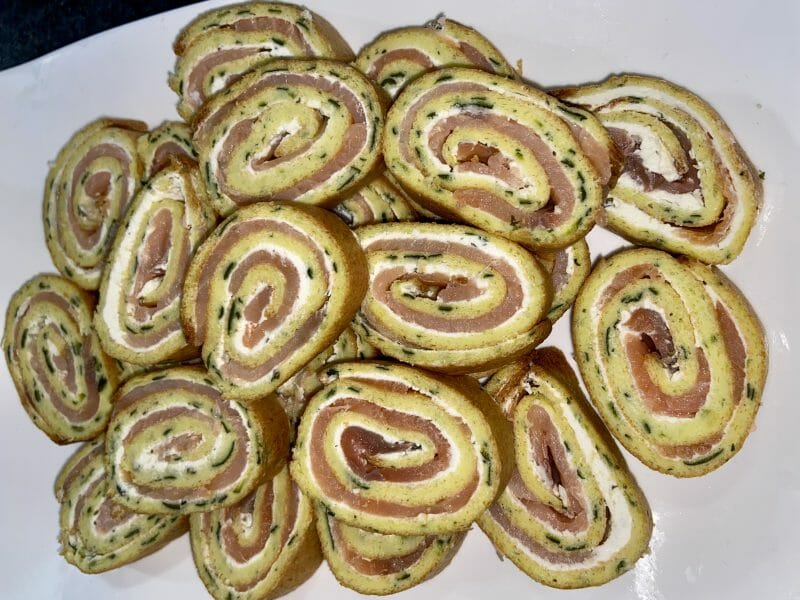 Cliquez pour zoomer ! Roulé aux courgettes et au saumon fumé Thermomix par margaux02