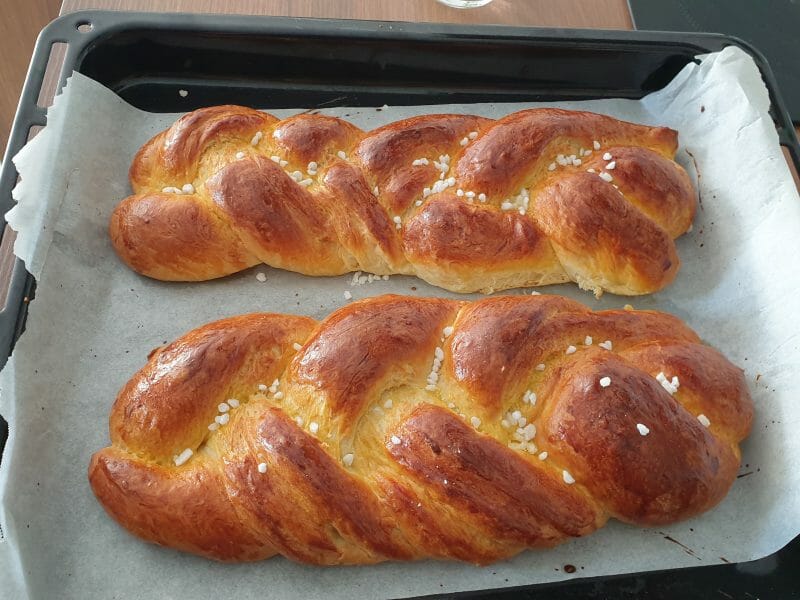Cliquez pour zoomer ! Brioche tressée à la mie filante Thermomix par magnel