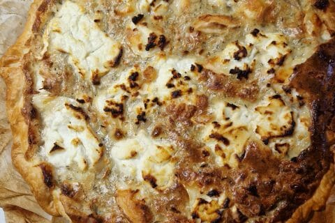 Cliquez pour zoomer ! Tarte aux échalotes et au chèvre Thermomix par Gabrielle