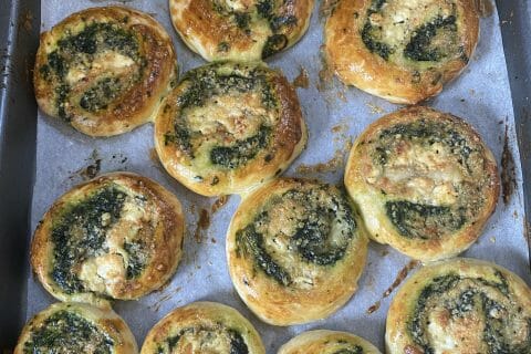 Cliquez pour zoomer ! Spirales feuilletées épinards et feta Thermomix par Plume13400