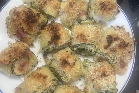 Cliquez pour zoomer ! Roulés de courgettes au jambon Thermomix par Plume13400
