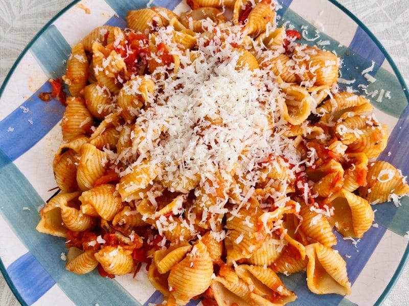 Cliquez pour zoomer ! Pâtes sauce aux poivrons grillés Thermomix par Plume13400