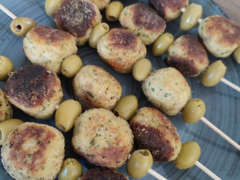 Cliquez pour zoomer ! Boulettes de poulet aux olives Thermomix par audrey_548