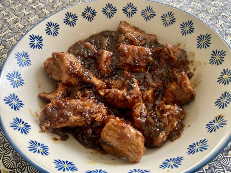 Cliquez pour zoomer ! Porc au caramel Thermomix par Thierrycooks