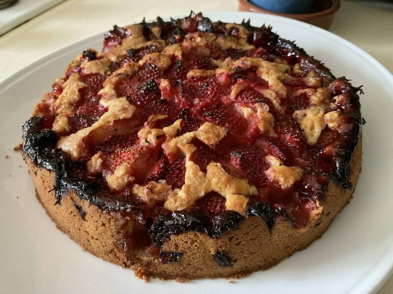 Cliquez pour zoomer ! Gâteau aux fraises Thermomix par Thierrycooks