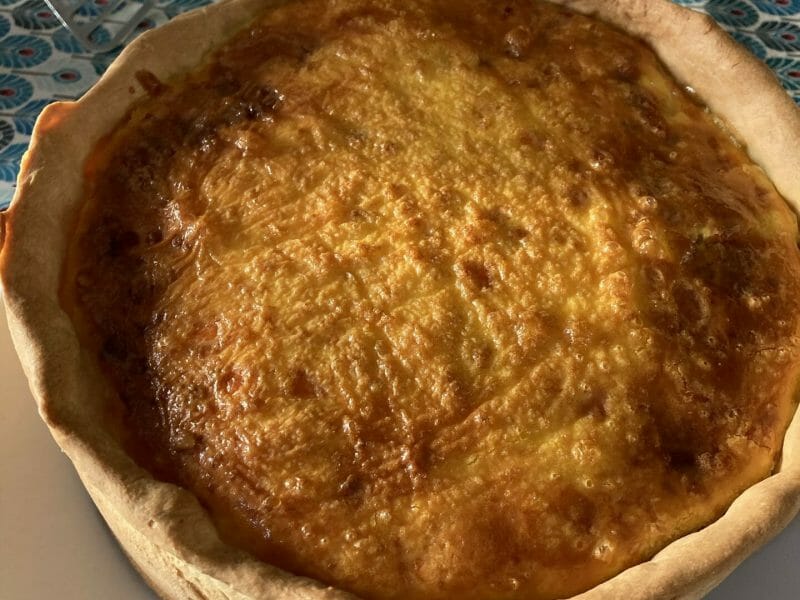 Cliquez pour zoomer ! Gâteau poireaux, lardons et fromage Thermomix par Thierrycooks