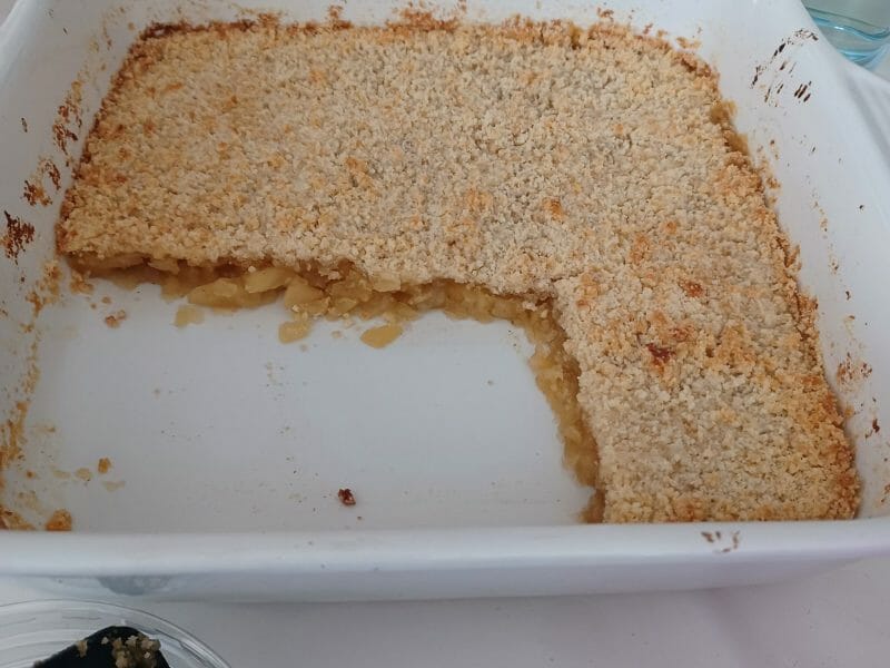 Cliquez pour zoomer ! Crumble aux Pommes Thermomix par Kakou09