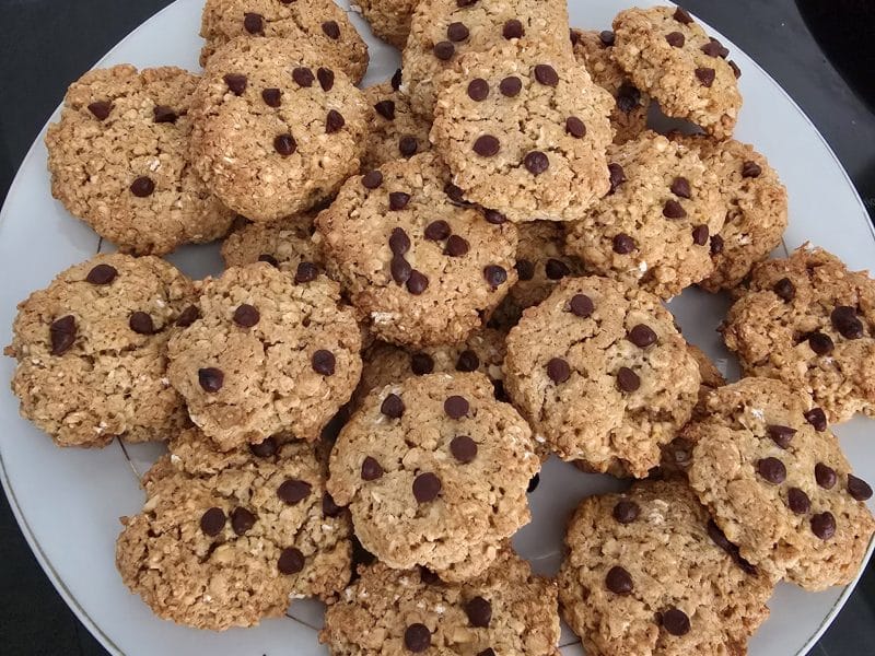 Cliquez pour zoomer ! Biscuits cacahuètes et flocons d’avoine Thermomix par cathybzh