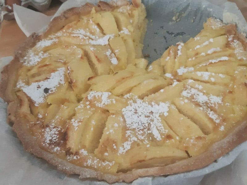 Cliquez pour zoomer ! Tarte normande aux pommes Thermomix par Sandrine 13013