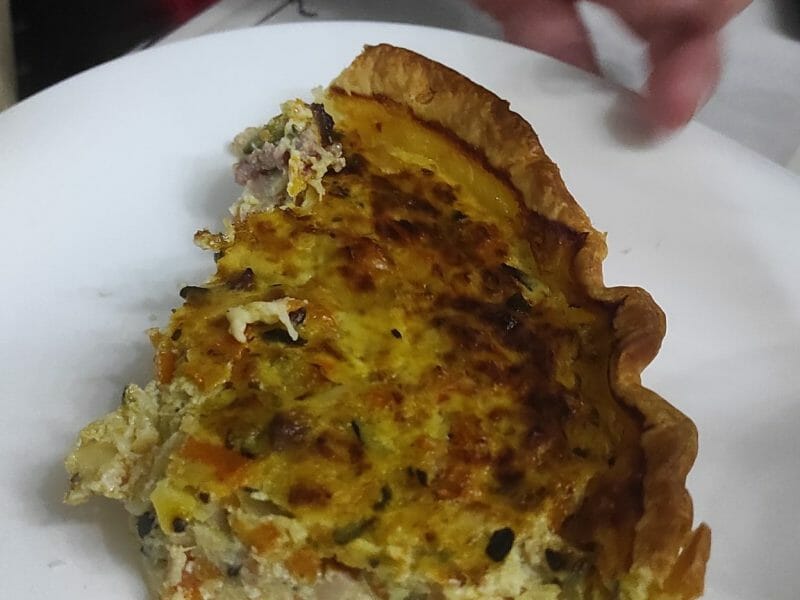 Cliquez pour zoomer ! Tarte courgettes et carottes Thermomix par marie34300