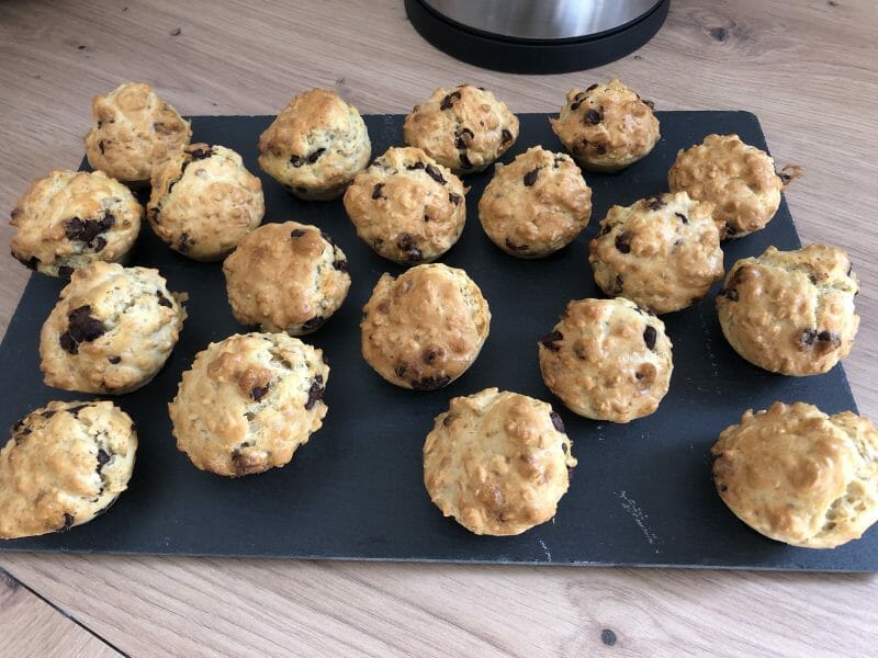 Cliquez pour zoomer ! Muffins au son d’avoine et aux pépites de chocolat Thermomix par christine_159