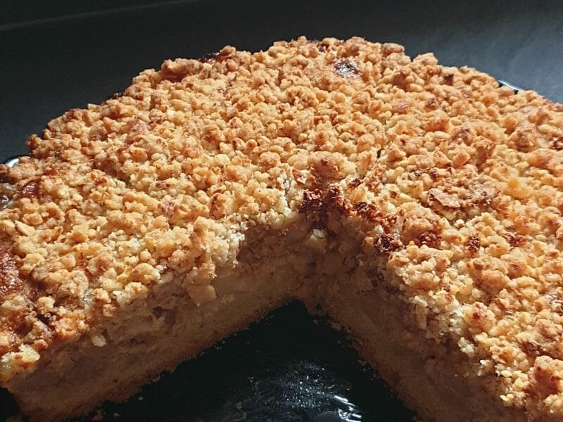 Cliquez pour zoomer ! Tarte aux pommes façon crumble Thermomix par fat88700