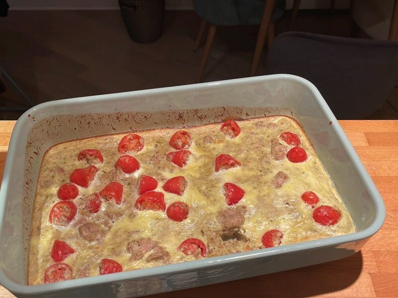 Cliquez pour zoomer ! Clafoutis de thon Thermomix par leila_88