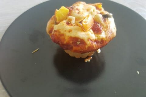 Cliquez pour zoomer ! Muffins salés façon pizza au Thermomix