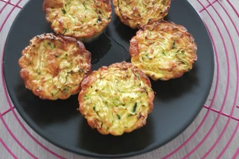 Cliquez pour zoomer ! Mini frittatas à la courgette et chèvre au Thermomix
