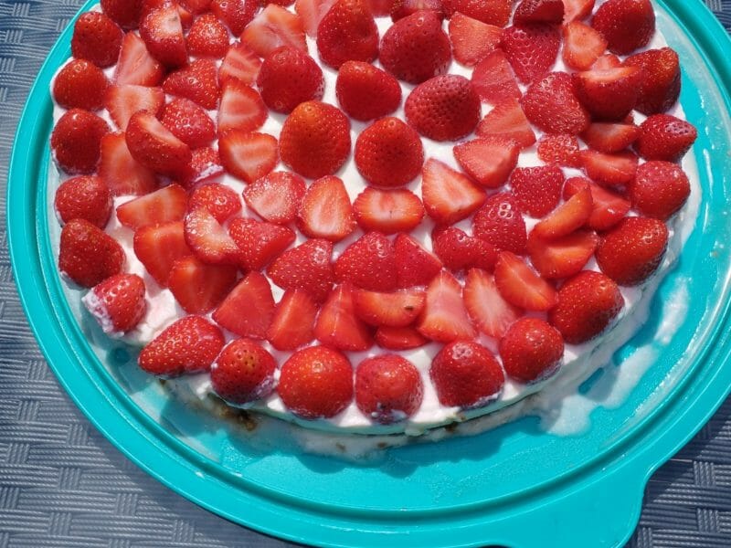 Cliquez pour zoomer ! Tarte aux fraises sans cuisson Thermomix par redlancome