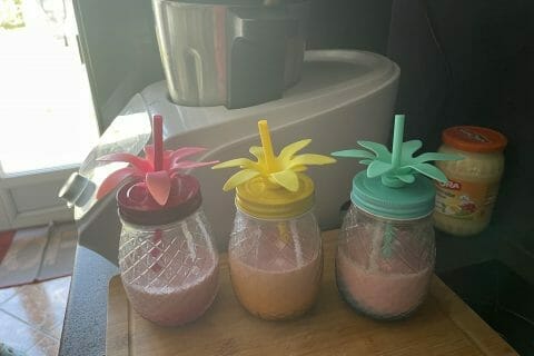 Cliquez pour zoomer ! Milkshake fraise banane Thermomix par koundi