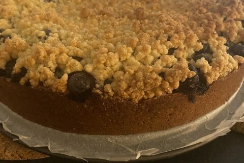 Gateau Aux Myrtilles Facon Crumble Au Thermomix Cookomix