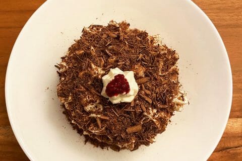 Cliquez pour zoomer ! Bûche forêt noire Thermomix par celinephilom