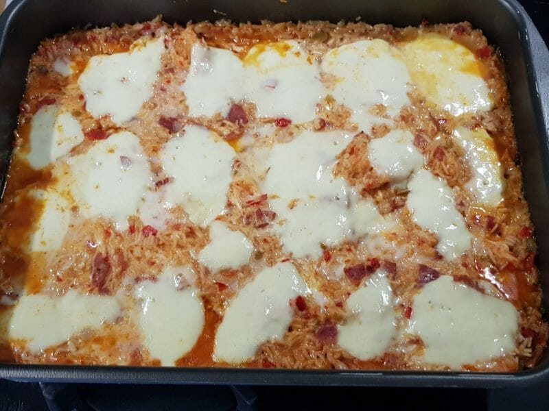 Cliquez pour zoomer ! Gratin de riz façon pizza Thermomix par violette67