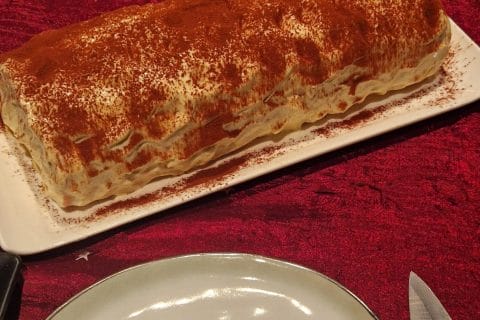 Cliquez pour zoomer ! Bûche Tiramisu Thermomix par maudbxl