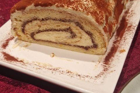Cliquez pour zoomer ! Bûche Tiramisu Thermomix par maudbxl