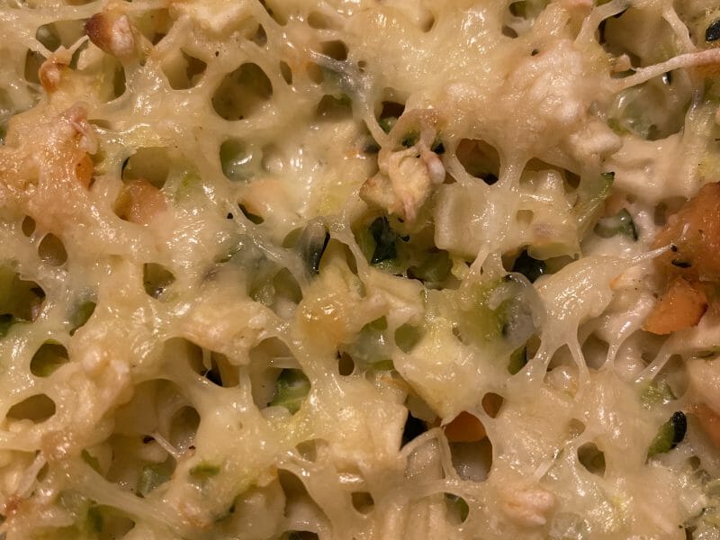 Cliquez pour zoomer ! Gratin de crozets aux courgettes et saumon fumé Thermomix par fanny44500