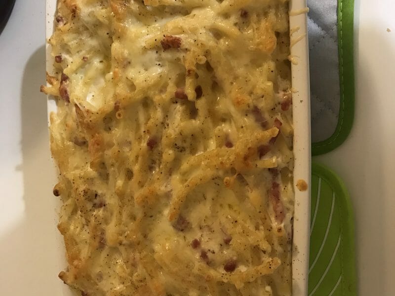 Cliquez pour zoomer ! Gratin de pâtes au fromage blanc Thermomix par Melanie2119