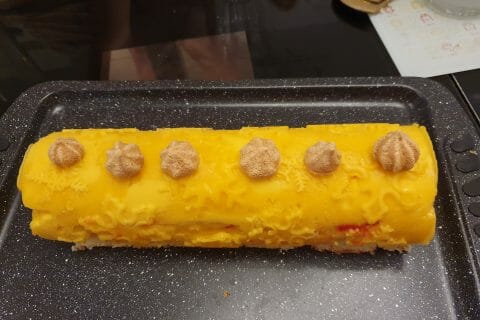 Cliquez pour zoomer ! Bûche glacée mangue et framboise Thermomix par stephanie_542