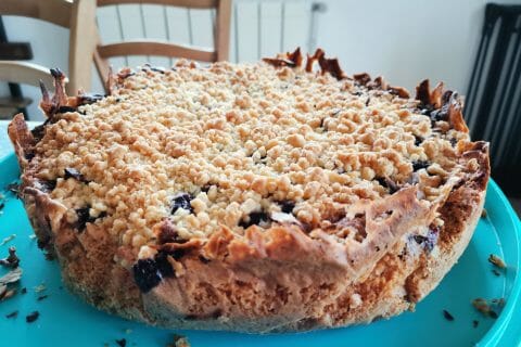 Cliquez pour zoomer ! Gâteau aux myrtilles façon crumble Thermomix par fannyg76