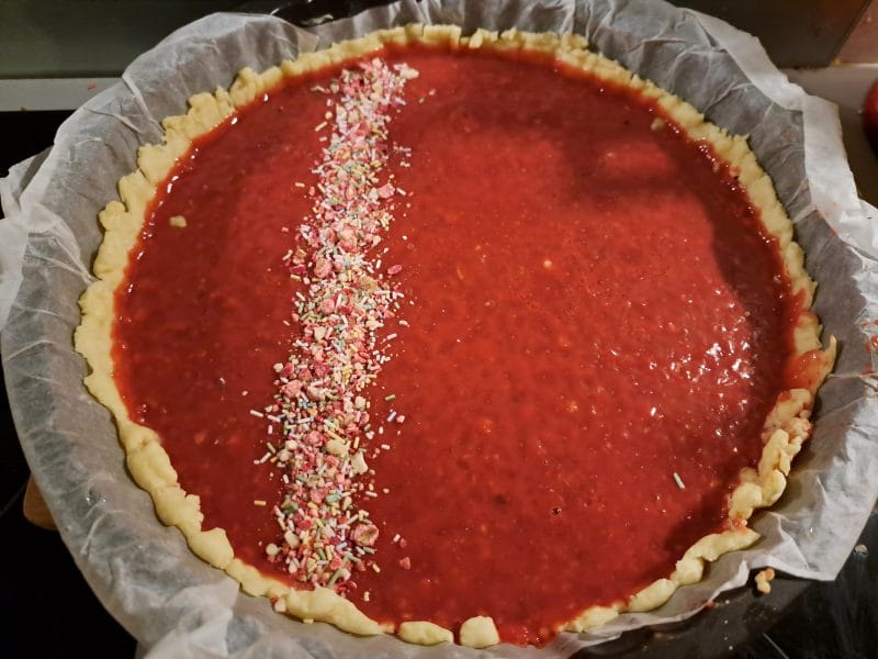 Cliquez pour zoomer ! Tarte aux pralines Thermomix par vivou73